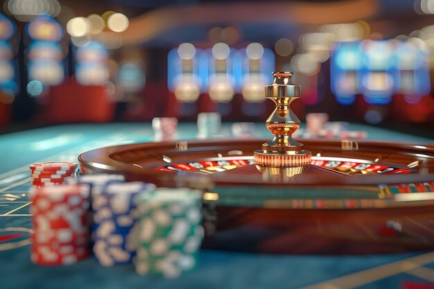 Multi-camera live roulette studio showing wheel, dealer, and betting layout